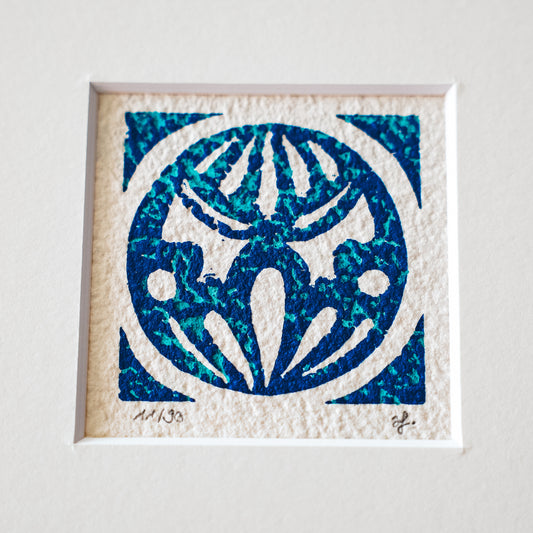 Linoldruck "Heile Welt" limitierte Edition