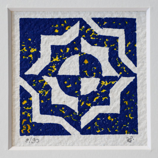 Linoldruck "Sternennacht" limitierte Edition