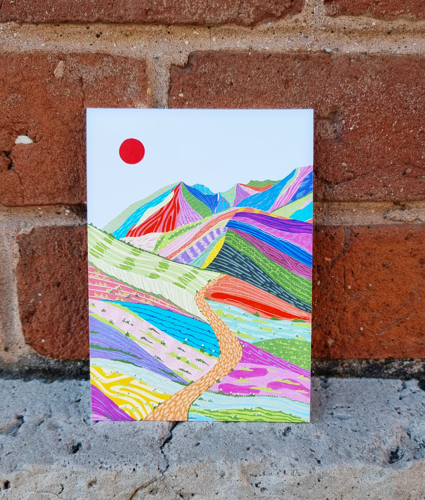 Postkarte "Road to Happiness"