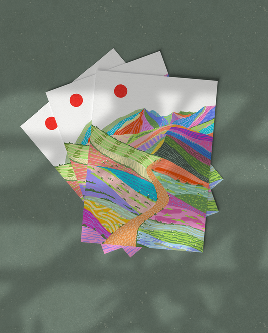 Postkarte "Road to Happiness"