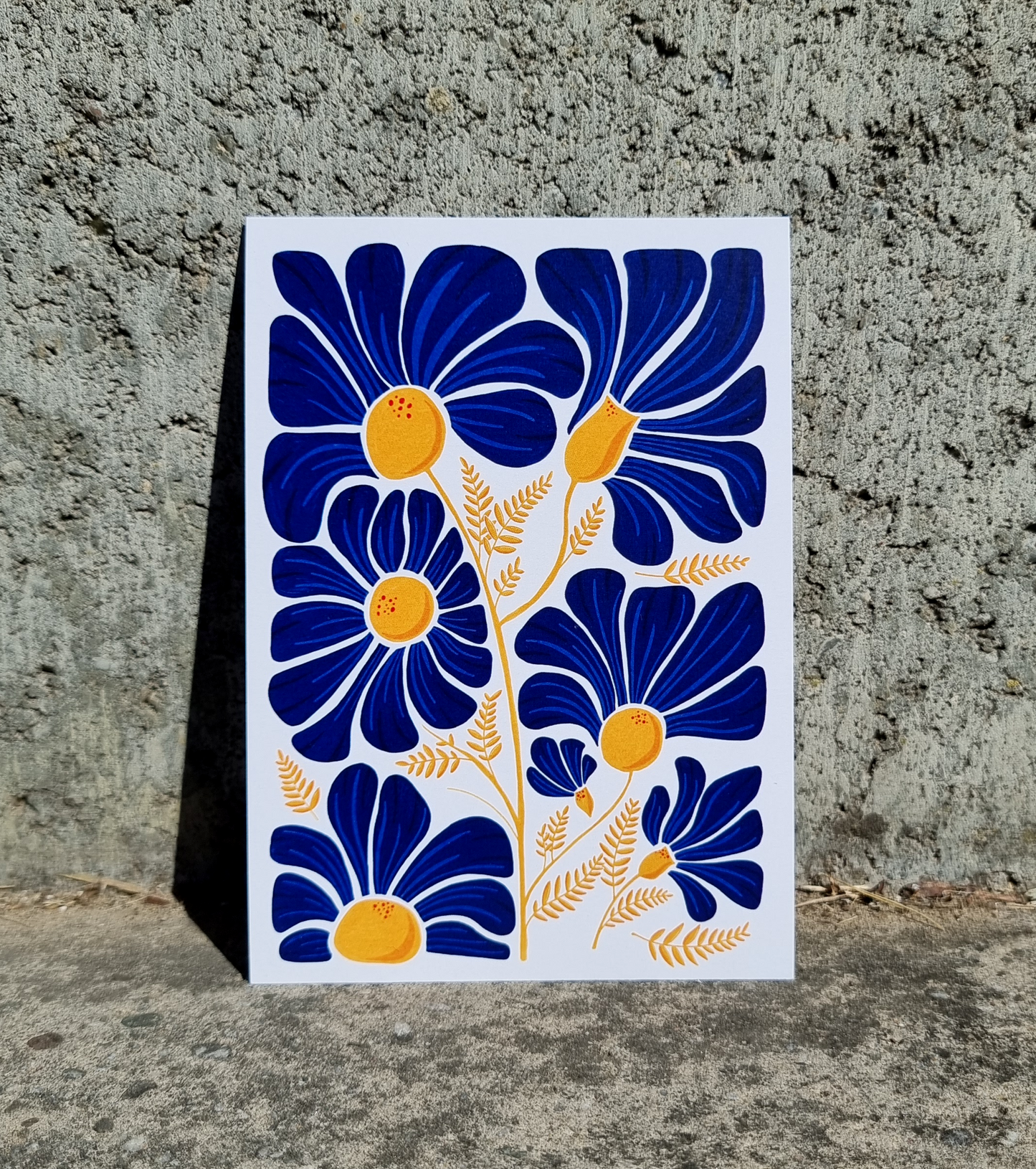 Postkarte "Blue Bouquet"